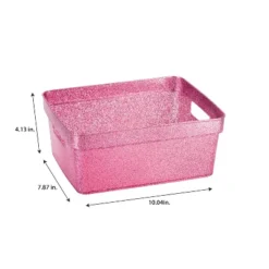 Simplify 3pk Small Glitter Totes Pink -Storage Specialty Store GUEST c4bc6a91 fcd4 42fa 958a b81052312e4b