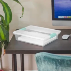 Sterilite Large Clear Plastic Stackable Storage Container Bin Box Tote With Clear Latching Lid Organizing Solution For Home & Classroom -Storage Specialty Store GUEST c4de81e6 e763 49bc af8f 6666f6370d74