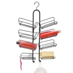 MDesign Steel Metal Bathroom/Shower Caddy Rack With Hooks And Baskets 16 MDesign Steel Metal Bathroom/Shower Caddy Rack With Hooks And Baskets -Storage Specialty Store GUEST c692e676 c8b0 4c6b 9f37 1dacfb23522d