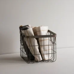 Patina Metal Basket - Foreside Home & Garden -Storage Specialty Store GUEST c694c8f8 d1c7 4af2 bace 9aa062422a63