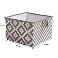 Bacati - Love Gray/white Storage Box Large -Storage Specialty Store GUEST c7f98cf2 d383 40d8 8650 e1c1e8c4c62c