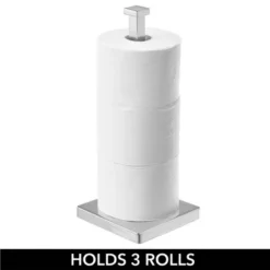 MDesign Modern Metal Free-Standing Toilet Paper Stand, Holds 3 Rolls 10 MDesign Modern Metal Free-Standing Toilet Paper Stand, Holds 3 Rolls -Storage Specialty Store GUEST c842c4a9 89b8 48af 99a6 ad24b9441428