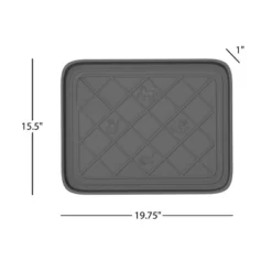 Fleming Supply All-Weather Small Boot Tray/Utility Mat - Gray