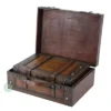 Vintiquewise Old Style Suitcase With Straps