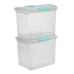Clear File Organizer Storage Box With Handle And Latches For Home, Office, Craft, Hobby, & Classroom, Clear (12 Pack) 7 Clear File Organizer Storage Box With Handle And Latches For Home, Office, Craft, Hobby, & Classroom, Clear (12 Pack) -Storage Specialty Store GUEST cedac1fe 6be8 4346 9afa 9ec771ae663f
