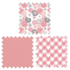 Bacati - Watercolor Floral Coral/Gray Fabric Storage Box/Tote Small -Storage Specialty Store GUEST d3b32025 d00f 4aee a3fd 154dddcdafc8