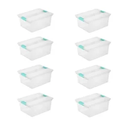 Sterilite Large Clear Plastic Stackable Storage Container Bin Box Tote With Clear Latching Lid Organizing Solution For Home & Classroom -Storage Specialty Store GUEST d4ee58d2 d613 413d bcef cddfe754c49a