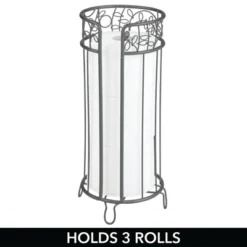 MDesign Decorative Metal Toilet Paper Storage Holder Stand, 3 Rolls -Storage Specialty Store GUEST d62f69f0 5126 41d2 9779 a867dc33254f