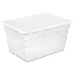 Sterilite Plastic Stacking Storage Container With Latching Lid For Seasonal Decorations And Space Saving Organization -Storage Specialty Store GUEST de8f5559 b26e 4219 81bd 6ef65788f171