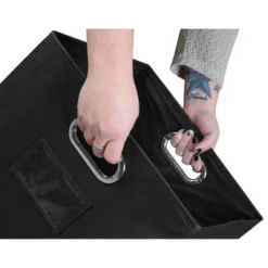 Niche Cubo 6pk Foldable Fabric Storage Bin With Label Holder Black -Storage Specialty Store GUEST df02ed01 603d 435c af2a 2aca33fa02f5