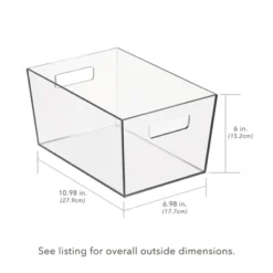 Nate Home By Nate Berkus Plastic Storage Bin For Pantry -Storage Specialty Store GUEST e123511e 1ba1 455a 85f8 0350fbc88fe2