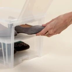 IRIS USA Shoe Storage Box, Stackable And Drop Front, Wide -Storage Specialty Store GUEST e31cae39 189e 47c5 a71c 8971114c753f