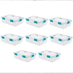 Sterilite Multipurpose Plastic Under-Bed Storage Tote Bins With Secure Gasket Latching Lids For Home Organization -Storage Specialty Store GUEST e37f4e84 7eb0 4633 963c eb69c97af911