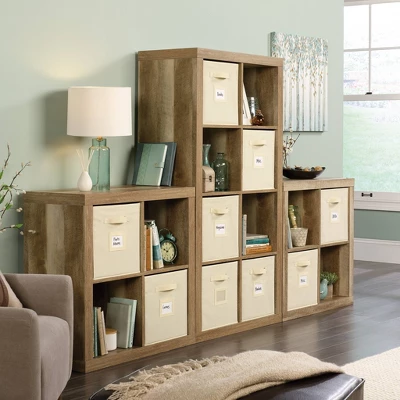 Stow Away 8 Cube Organizer Lintel Oak - Sauder 2 Stow Away 8 Cube Organizer Lintel Oak - Sauder - Image 2