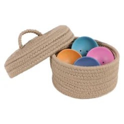 Colonial Mills Peek-A-Boo Basket And Lid - Tan -Storage Specialty Store GUEST e55d88ae 8ce5 4758 80b9 71d63a571369