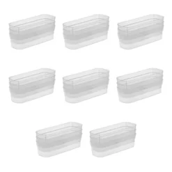 Sterilite 13538608 Narrow Storage Trays With Sturdy Banded Rim And Textured Bottom For Desktop And Drawer Organizing, Clear (24 Pack) -Storage Specialty Store GUEST e7780c36 e10a 4695 a956 028696bbffa3