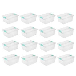Sterilite Large Clear Plastic Stackable Storage Container Bin Box Tote With Clear Latching Lid Organizing Solution For Home & Classroom -Storage Specialty Store GUEST eb74dfb9 ba36 43b0 a8e1 8a2d38f0649c