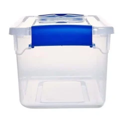 Homz 7.5 Quart Clear Plastic Stackable Storage Container Tote With Secure Latching Lid For Home And Office Organization -Storage Specialty Store GUEST ec8e3a0d 99e7 4398 a891 d7fae4ebe1ab