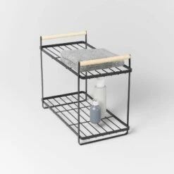 Wood Handle Tiered Vanity Organizer Black - Brightroom™ -Storage Specialty Store GUEST ef9f504c 19ce 47b2 a3eb d9c7c36c8651