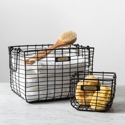 Wire Storage Basket Black - Hearth & Hand With Magnolia 1 Wire Storage Basket Black - Hearth & Hand With Magnolia
