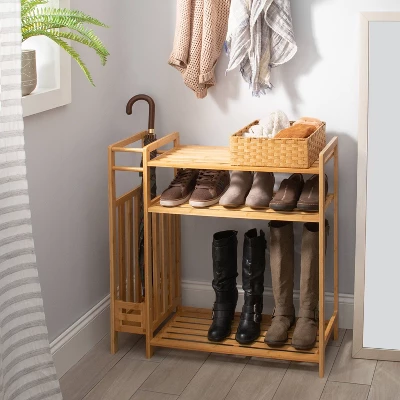 Organize It All Shoe Rack With Umbrella Stand Lohas 7 Organize It All Shoe Rack With Umbrella Stand Lohas - Image 7