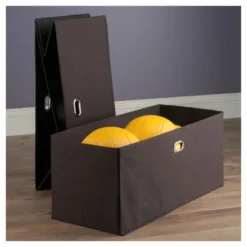 2pc Torino Folding Fabric Basket Chocolate - Winsome -Storage Specialty Store GUEST f1af18cf 02d8 4fd3 aa56 337f9504d169