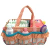 Bacati - Paisley Aqua/Coral Storage Caddy