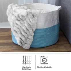 Home-Complete XL Woven Rope Basket -Storage Specialty Store GUEST f3f40910 83a2 4835 9c79 0447cddf4561