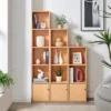 59" Set Of 3 Slim Cube Shelf Unit Towers - Danya B.