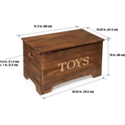 Badger Basket Solid Wood Rustic Toy Box -Storage Specialty Store GUEST f5ce7a99 12fe 4d5a 9da2 6f3344d89fe9