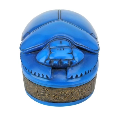 Design Toscano Pharaoh Amenhotep Royal Scarab Sculptural Box 2 Design Toscano Pharaoh Amenhotep Royal Scarab Sculptural Box - Image 2