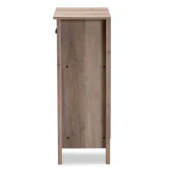 Derek Wood 2 Door Shoe Cabinet-Oak - Baxton Studio -Storage Specialty Store GUEST f9dacd36 969c 4c33 9357 6ccff74173c9