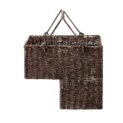 Hastings Home Handmade Woven Wicker Staircase Basket - Brown 10 Hastings Home Handmade Woven Wicker Staircase Basket - Brown -Storage Specialty Store GUEST fe0e7f84 5aaf 42ec 8f54 da639a614a4f