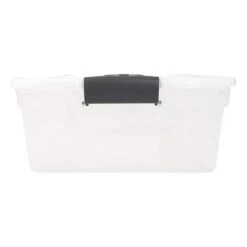 Homz 15.5 Qt Plastic Multipurpose Stackable Clear Storage Container Bins With Lid For Home Or Office Organization, Gray Latch (4 Pack) -Storage Specialty Store GUEST ffcc8279 c065 46d2 8c7c 66b0082870f8